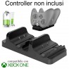 Generico Stand NERO supporto ricarica controller Xbox ONE S doppio ...