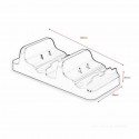 Stand BIANCO supporto ricarica controller Xbox ONE S doppio caricatore Joystick