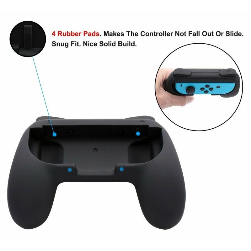Generico 2x Controller grip ergonomici Joy- con Nintendo Switch con...