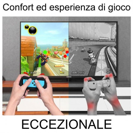 2x Controller grip ergonomici Joy- con Nintendo Switch console giochi controllo