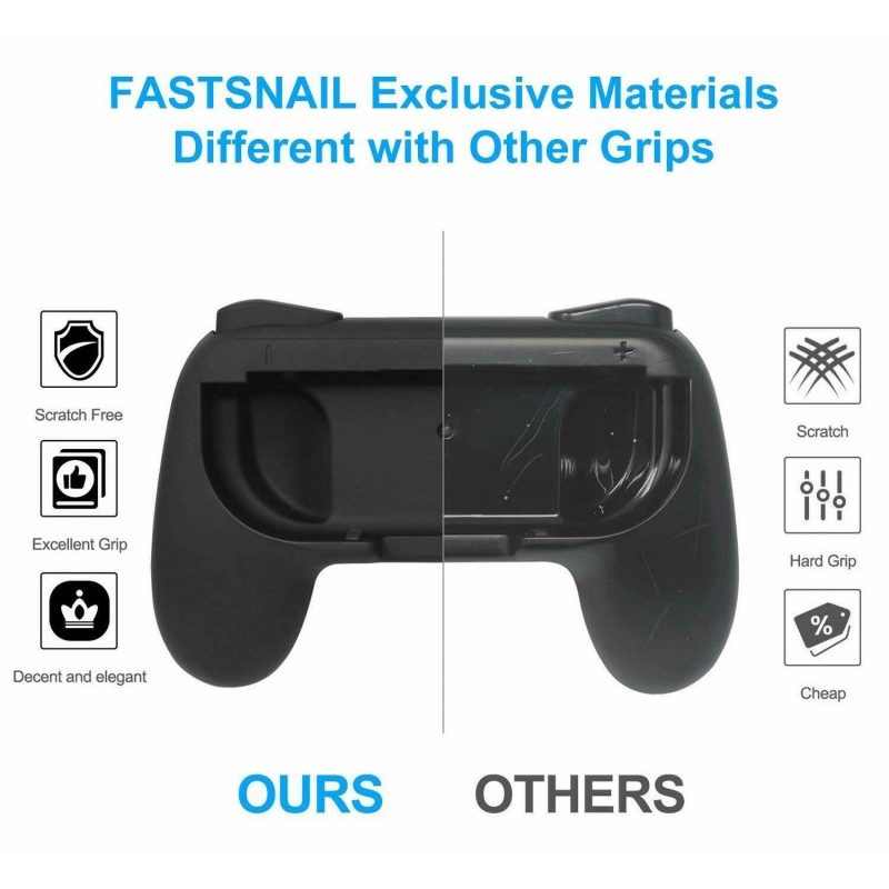 Generico 2x Controller grip ergonomici Joy- con Nintendo Switch con...