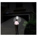 Faretto LED SMD esterno 120W IP67 faro pannello solare 6500K sensore movimento