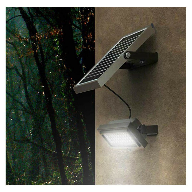 DRIWEI Faretto LED SMD esterno 120W IP67 faro pannello solare 6500K...