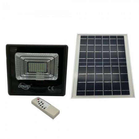 Faretto LED SMD esterno 120W IP67 faro pannello solare 6500K sensore movimento