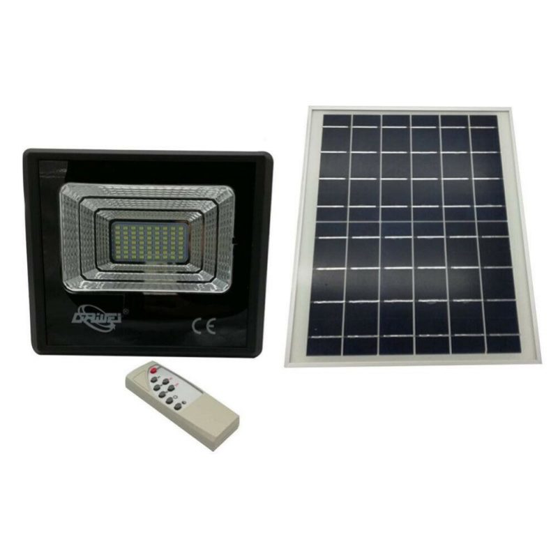 DRIWEI Faretto LED SMD esterno 120W IP67 faro pannello solare 6500K...