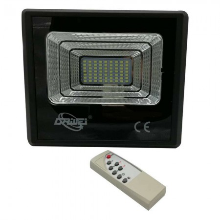 Faretto LED SMD esterno 120W IP67 faro pannello solare 6500K sensore movimento