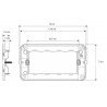Cilia 5x Supporti placca blu 4 moduli pulsanti interruttori prese a...