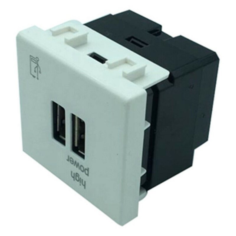 Cilia Modulo presa C2219 attacco USB doppio 2.1A caricatore compati...