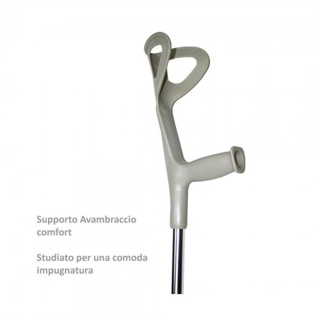Coppia Stampelle Canadesi bastoni antiscivolo leggero alluminio regolabili