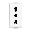 Modulo presa bipasso 2P+T C2206 compatibile BTicino matix spina corrente 10/16A