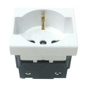 Modulo presa schuko 2P+T C2208 compatibile BTicino matix presa corrente 10/16A