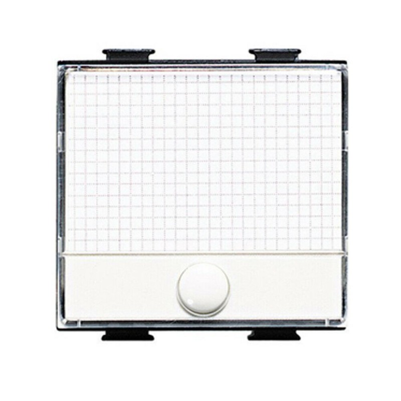 Modulo portanome C2209 compatibile BTicino matix bianco nome targhetta 250V