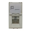 Modulo connettore RJ45 UTP 5E C2213 compatibile BTicino matix bianco 16Mb/s