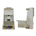 Modulo connettore RJ45 UTP 5E C2213 compatibile BTicino matix bianco 16Mb/s
