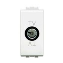 Modulo TV passante maschio C2214 compatibile BTicino matix coassiale bianco