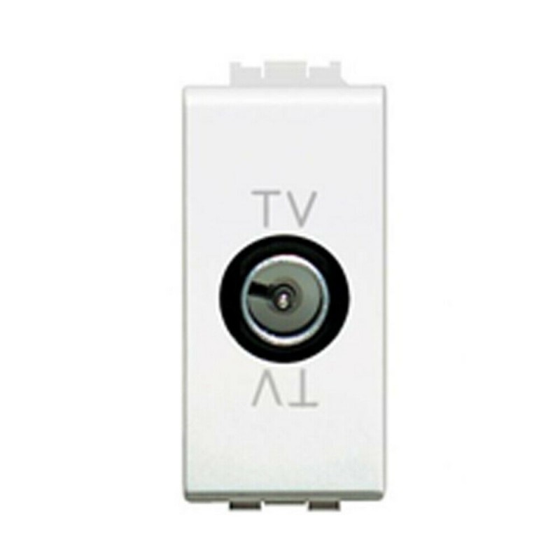 Modulo TV passante maschio C2214 compatibile BTicino matix coassiale bianco