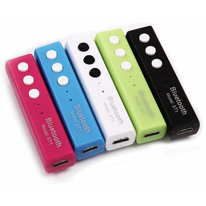 Generico Cuffiette auricolari bluetooth wireless BT cuffie sport ST...