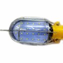 Lampada da lavoro 24 SMD LED plastica ABS gancio cavo 10mt presa schuko officina