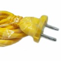 Lampada da lavoro 24 SMD LED plastica ABS gancio cavo 10mt presa schuko officina