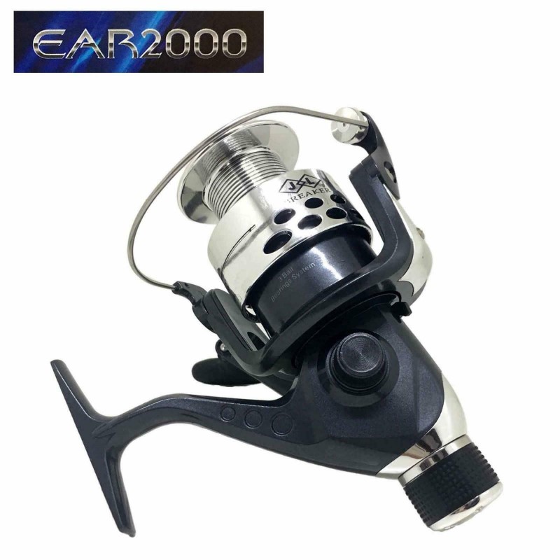 Mulinello da pesca EAR2000 3 cuscinetti sfera frizione mare lago trota bolognese