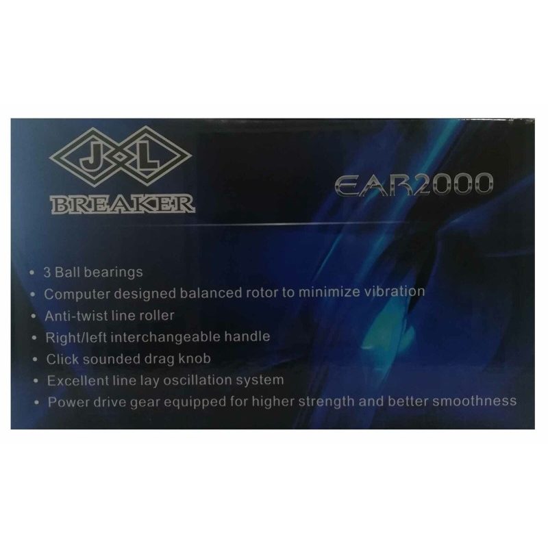 JL BREAKER® Mulinello da pesca EAR2000 3 cuscinetti sfera frizione ...