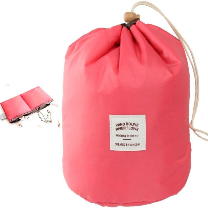 Donna Borsa porta cosmetici trucco case da viaggio borsello organizzatore makeup