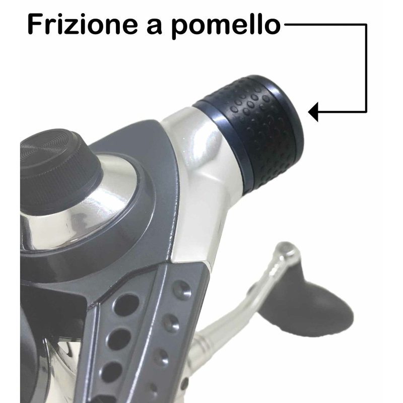 JL BREAKER® Mulinello pesca KNR2000A 3 cuscinetti sfera frizione ma...