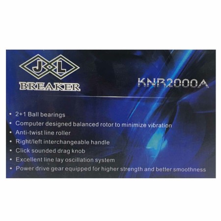 Mulinello pesca KNR2000A 3 cuscinetti sfera frizione mare lago trota bolognese