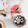 Donna Borsa porta cosmetici trucco case da viaggio borsello organizzatore makeup