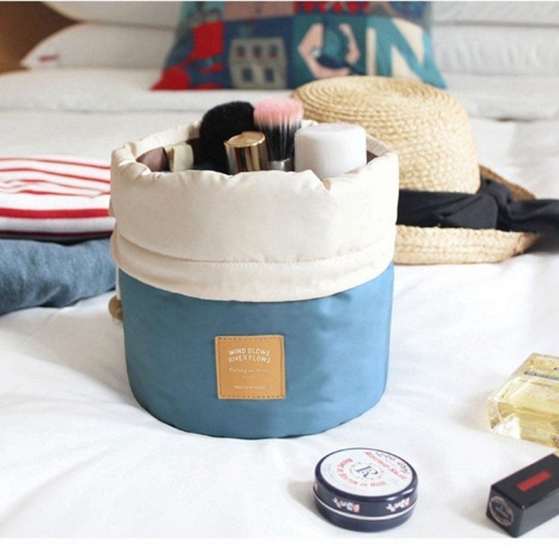 Donna Borsa porta cosmetici trucco case da viaggio borsello organizzatore makeup