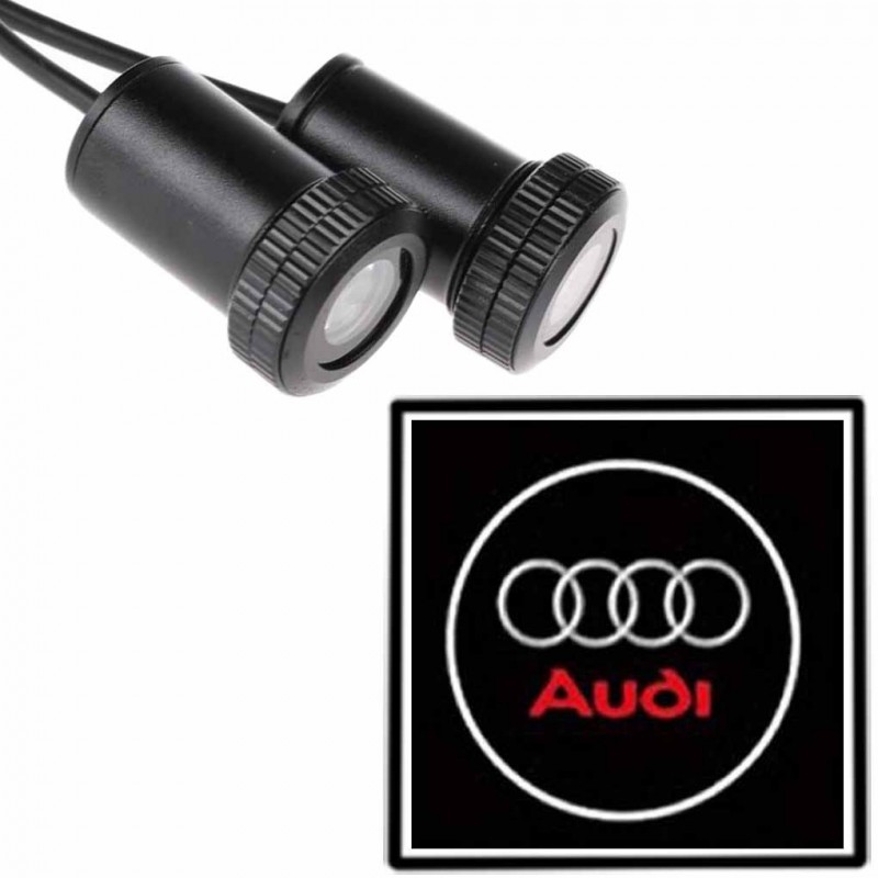 DOBO Coppia di proiettori a LED logo auto marca portiera luce kit t...