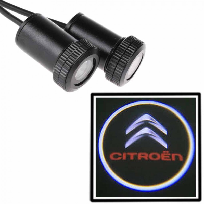 DOBO Coppia di proiettori a LED logo auto marca portiera luce kit t...