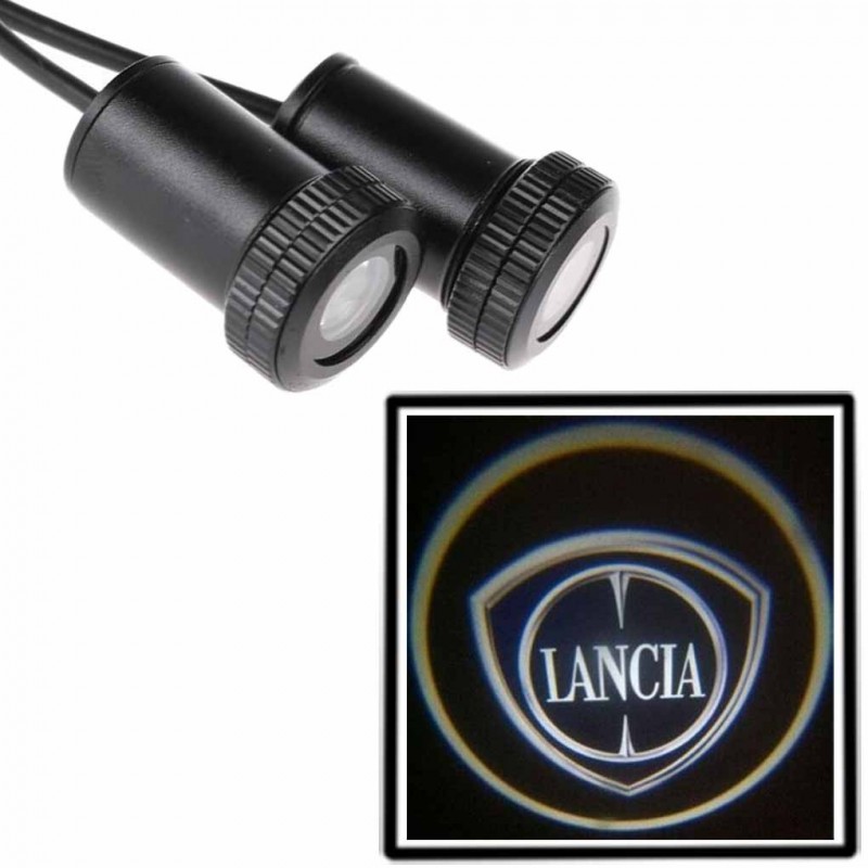 DOBO Coppia di proiettori a LED logo auto marca portiera luce kit t...