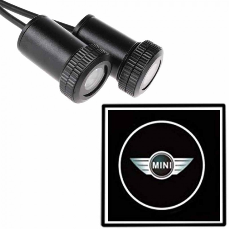 DOBO Coppia di proiettori a LED logo auto marca portiera luce kit t...