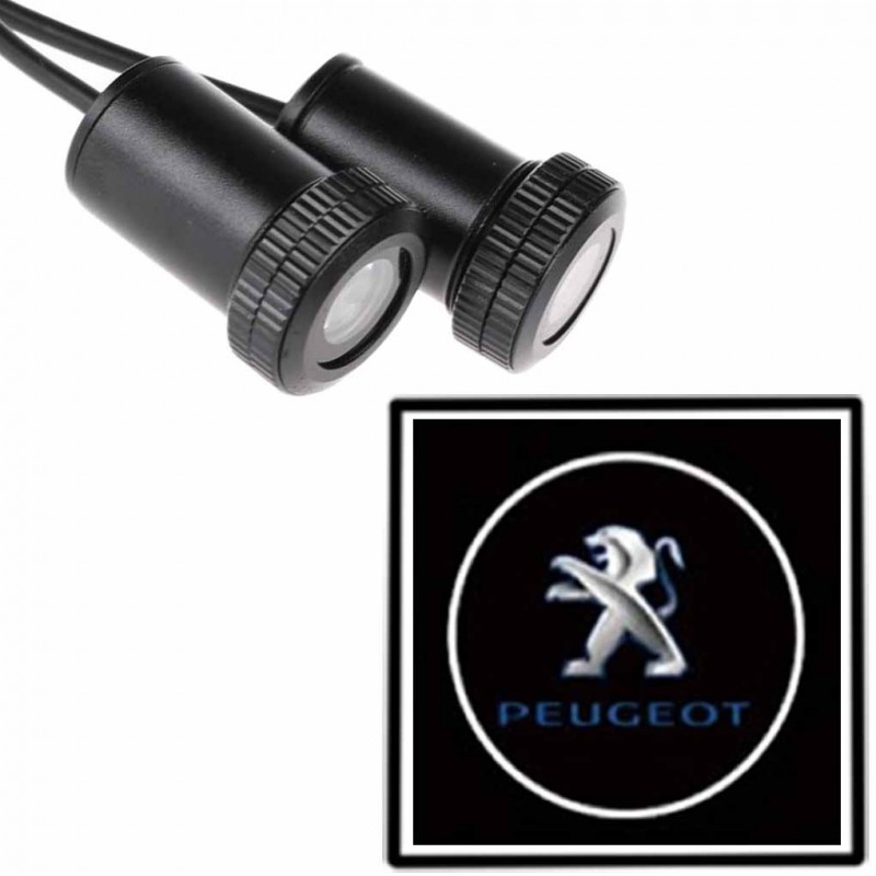 DOBO Coppia di proiettori a LED logo auto marca portiera luce kit t...