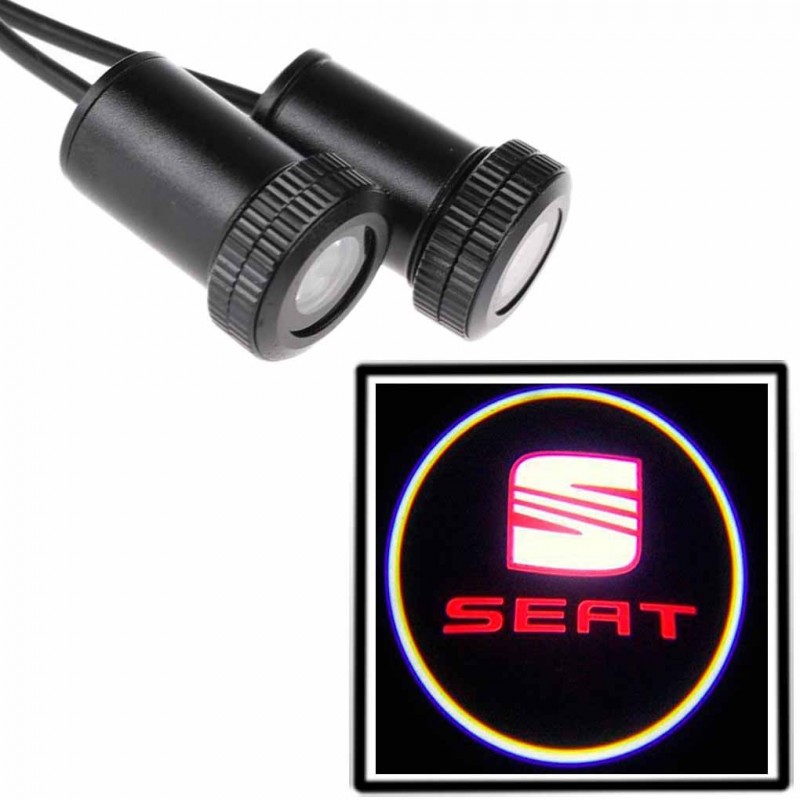 DOBO Coppia di proiettori a LED logo auto marca portiera luce kit t...