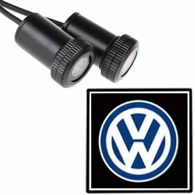 DOBO Coppia di proiettori a LED logo auto marca portiera luce kit t...