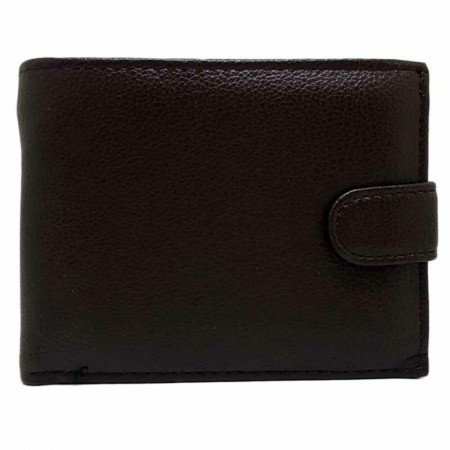 Portafoglio uomo carte di credito porta tessere monete POIS PT220 marrone nero