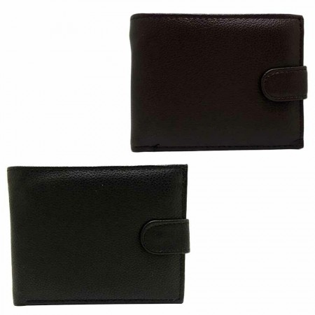 Portafoglio uomo carte di credito porta tessere monete POIS PT220 marrone nero
