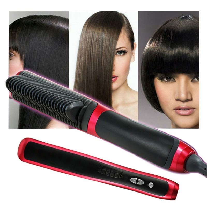 Spazzola elettrica ionica snoda liscia pettine capelli piastra temperatura 29W