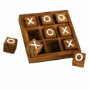 TRIS Gioco da tavolo legno Tic Tac Toe divertimento bambini amici 9 pedine