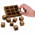 TRIS Gioco da tavolo legno Tic Tac Toe divertimento bambini amici 9 pedine
