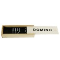 Gioco da tavolo DOMINO strategia scatola 28 pedine tessere nere puntini bianchi