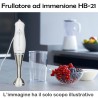 Pratika Frullatore ad immersione HB-21 lama gambo acciaio inox 400W...