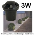 Faretto a incasso calpestabile 3W IP65 esterno giardino luce LED 9901 270LM