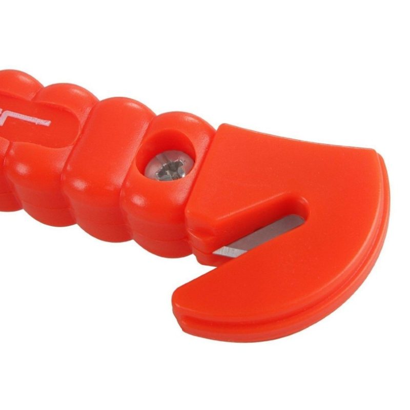 MARTELLO DI EMERGENZA CON TAGLIA CINTURA PER AUTO SOCCORSO ROMPI VETRO EMERGENCY HAMMER BELT CUTTER