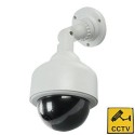 BestOfferBuy - Telecamera finta di sorveglianza PTZ con LED lampeggiante, modello a cupola
