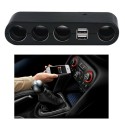Caricatore adattatore auto sdoppia 4 prese accendisigari 2 porte USB 60W LD-9117