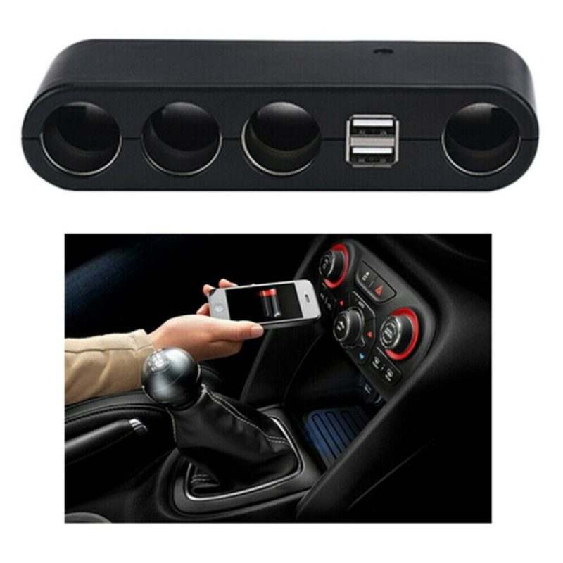 Driwei Caricatore Adattatore Auto Sdoppia 4 Prese Accendisigari 2 f...