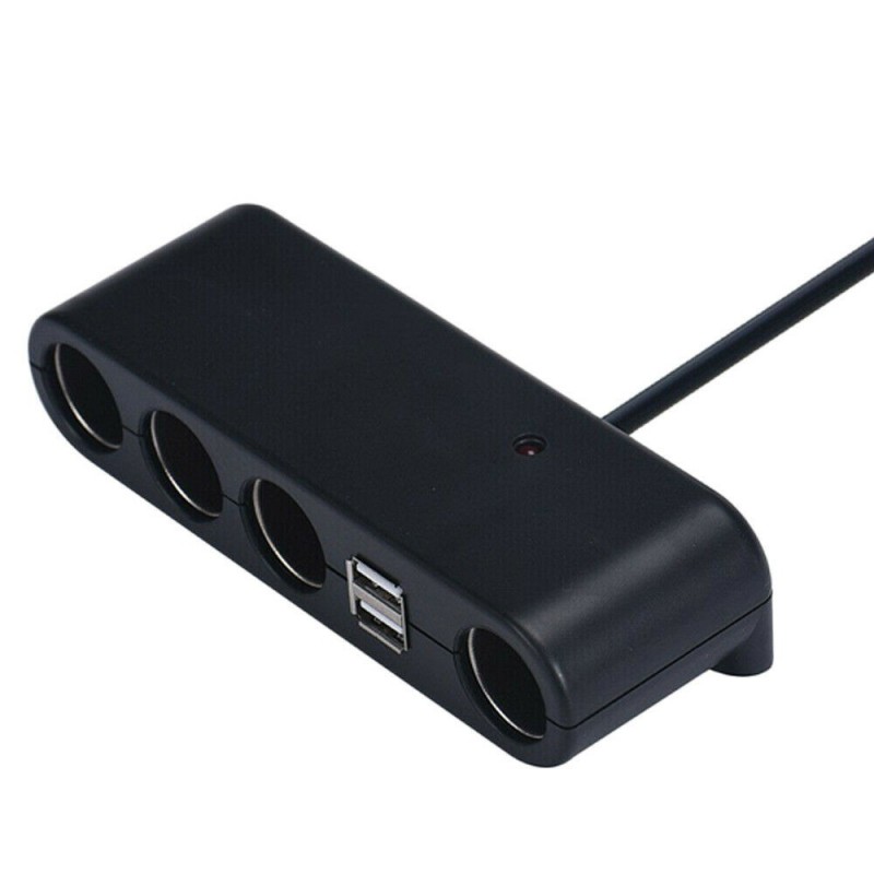 Sdoppiatore Accendisigari Auto 100W Con 3 Porte DC E 4 USB - Display Tensione E Interruttori - Foto 11